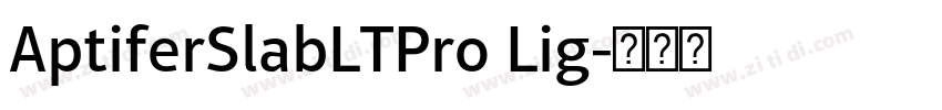 AptiferSlabLTPro Lig字体转换